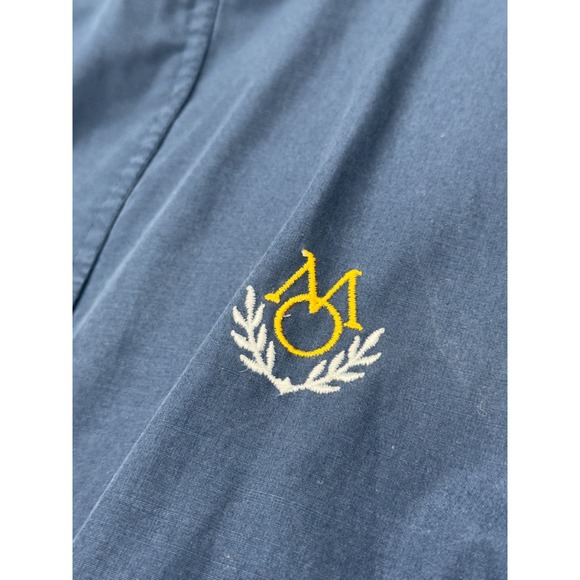 Vintage Members Only Jacket Windbreaker Navy Yellow White Men's Size XL Korea - Picture 5 of 16